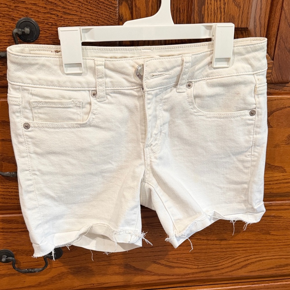 American Eagle Outfitters White Jean Shorts